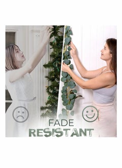 KASTWAVE Artificial Eucalyptus Garland, KASTWAVE 39.6Ft Faux Greenry Garland for Rustic Wedding Parties, Baby Shower, Bridal Shower, Background Decoration for Indoor and Outdoor Party, 6.6ft/Pcs (6 Pcs)  - Image 4