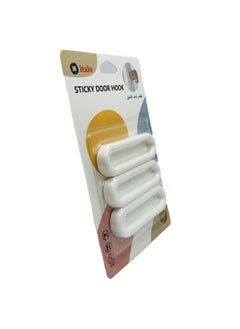 ITALO Pack Of 3 Pcs Sticky Door Hooks  - Image 4