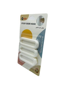 ITALO Pack Of 3 Pcs Sticky Door Hooks  - Image 2