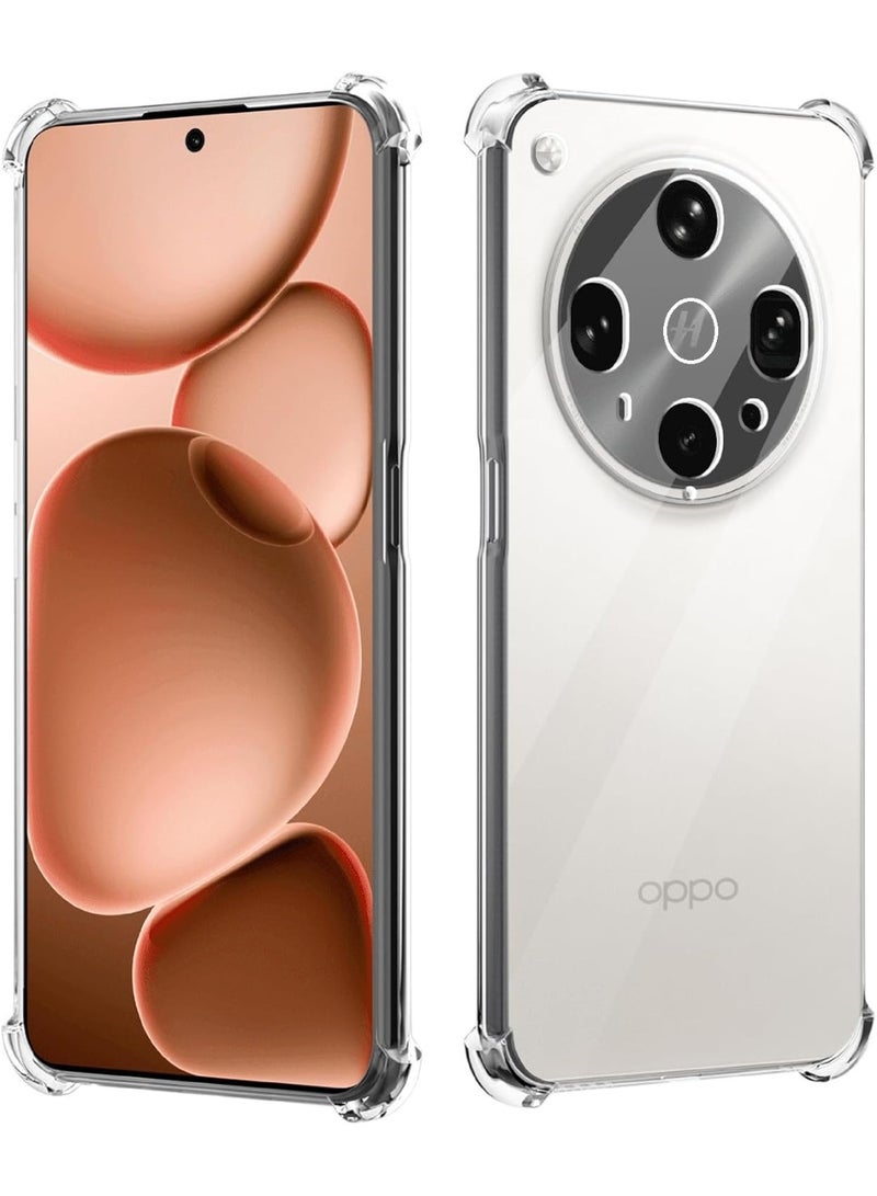 Case for OPPO Find X8 Ultra, Clear Slim Crystal Case Anti-Scratch Bumper Cover Flexible Soft TPU Anti-Fall Reinforced Corner Shockproof Transparent Case for OPPO Find X8 Ultra - Image 5