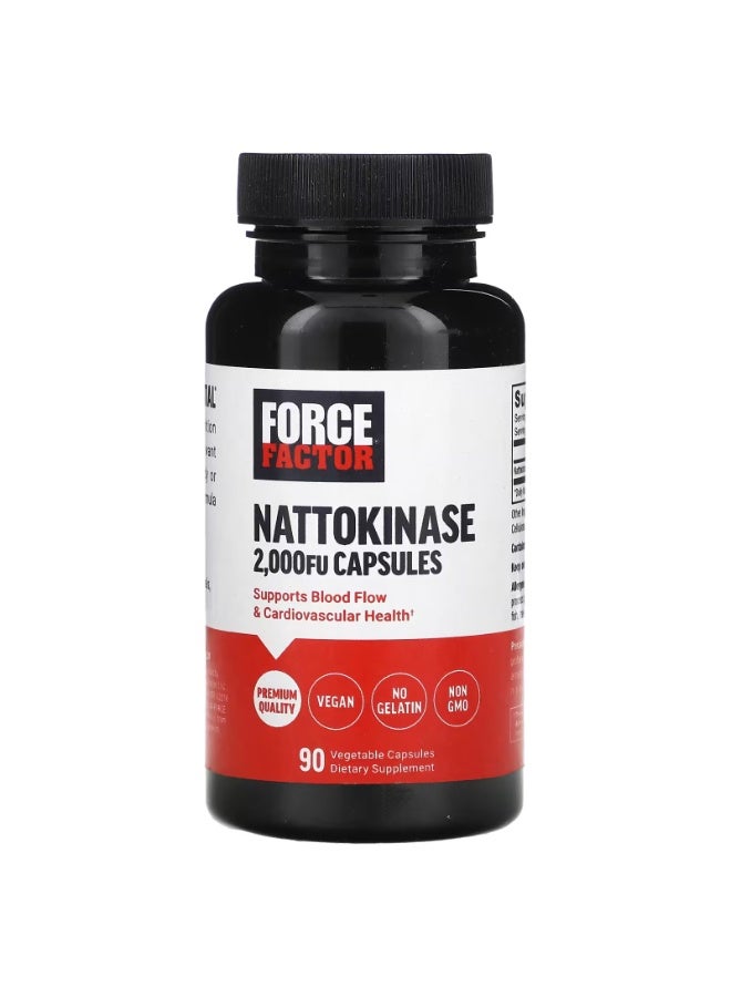 Force Factor Nattokinase, 2,000 FU, 90 Vegetable Capsules - Image 1