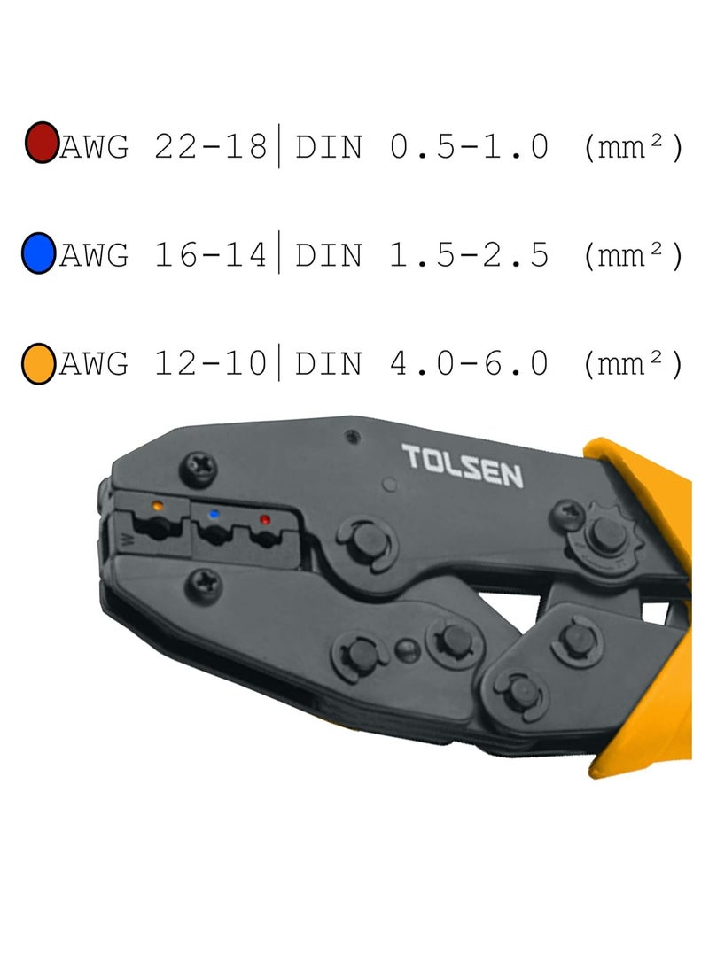 TOLSEN Tolsen Ratchet Crimping Plier, 38056, 220MM  - Image 3