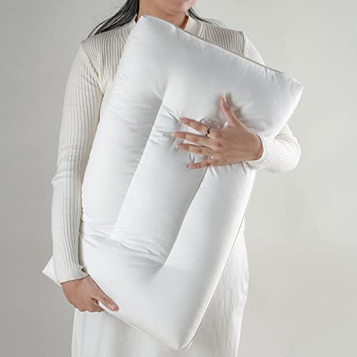 Spread Spain Soyabean Standard Size Pillow with Filling Soyabean Fiber, Orthopedic Bed Pillows, Back Side Sleeper Pillow for Neck and Shoulder Support, Soft, Set of 1, Machine Washable 18" x 27" - Image 5