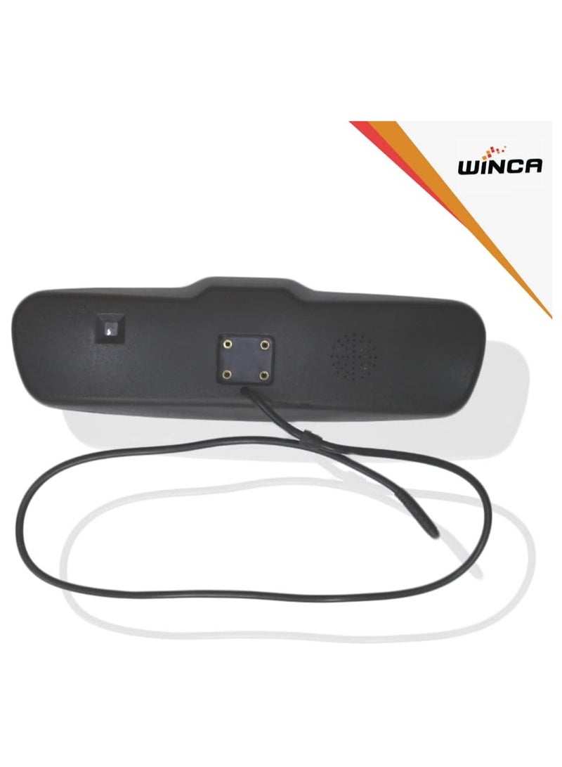 وينكا مرآة الرؤية الخلفية من WINCA، شاشة LCD فائقة السطوع 3.5/4.3 بوصة للكاميرا الاحتياطية مع مسجل فيديو تلقائي 1080 بكسل، عدسة مزدوجة لسيارات كيا وهيونداي - Image 2