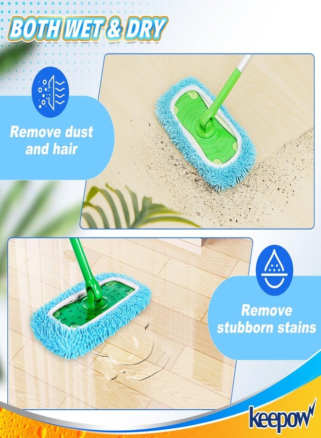 KEEPOW Wet Pads Refill for Swiffer Sweeper Mop and Sweep & Mop Deluxe - Dry Sweeping Cloths for Floor Mopping and Cleaning - Pet Heavy Duty Pads Refills, Upgraded Reusable (4 Pack) - Image 5