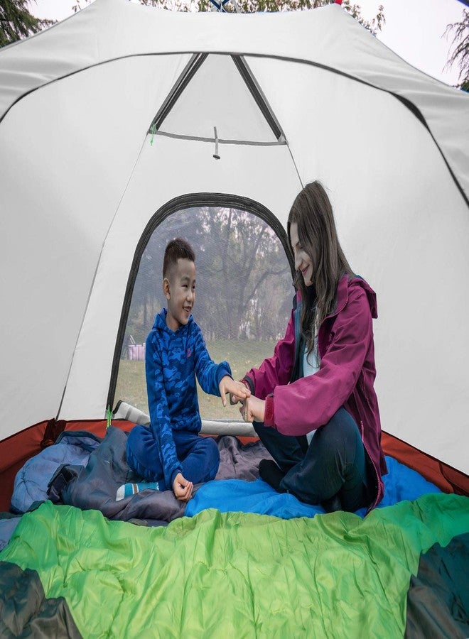 KAZOO 2／4 Person Camping Tent Outdoor Waterproof Family Large Tents 2/4 People Easy Setup Tent with Porch Double Layer - Image 3