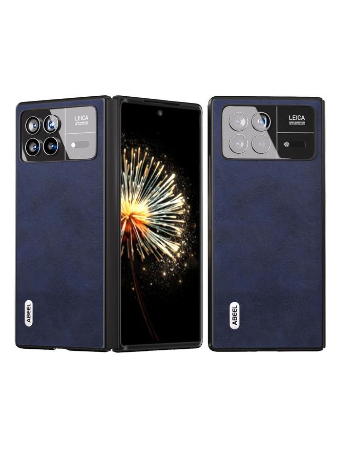 Case For Xiaomi Mix Fold 3 ABEEL Dual Color Cowhide Texture PU Phone Case