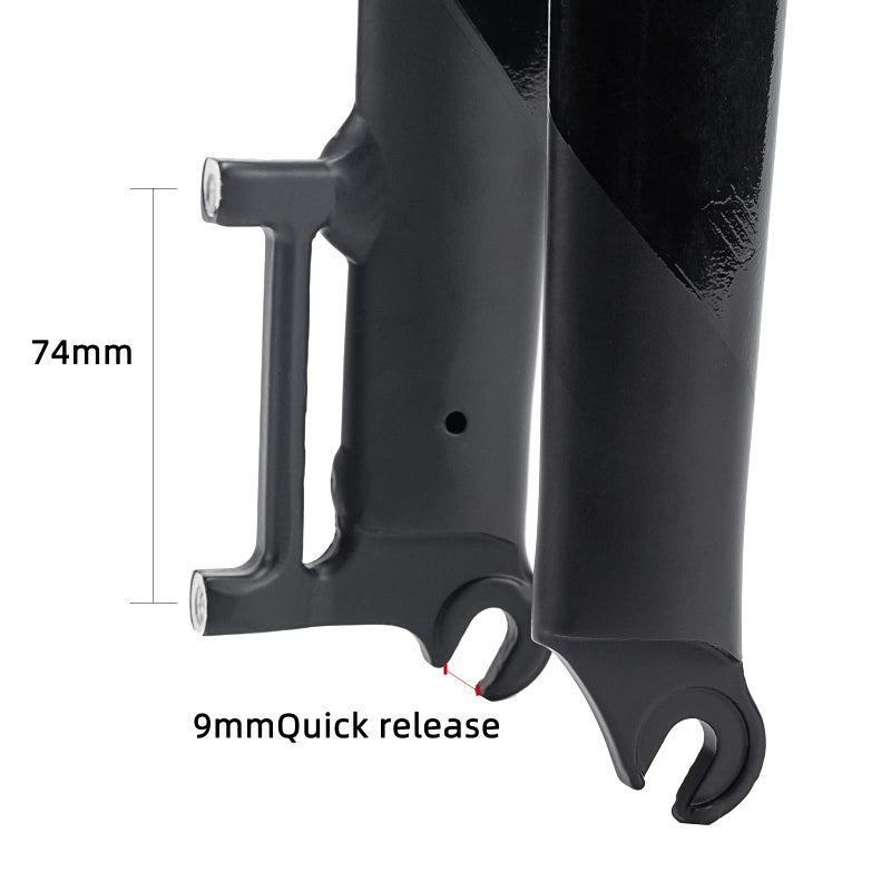 BUCKLOS 26/27.5/29â€ Mountain Bike Rigid Forks, 1-1/8â€ Straight MTB Rigid Fork Disc Brake, Superlight Aluminum Alloy Bicycle Rigid Fork fit BMX MTB Road Bike - Image 4