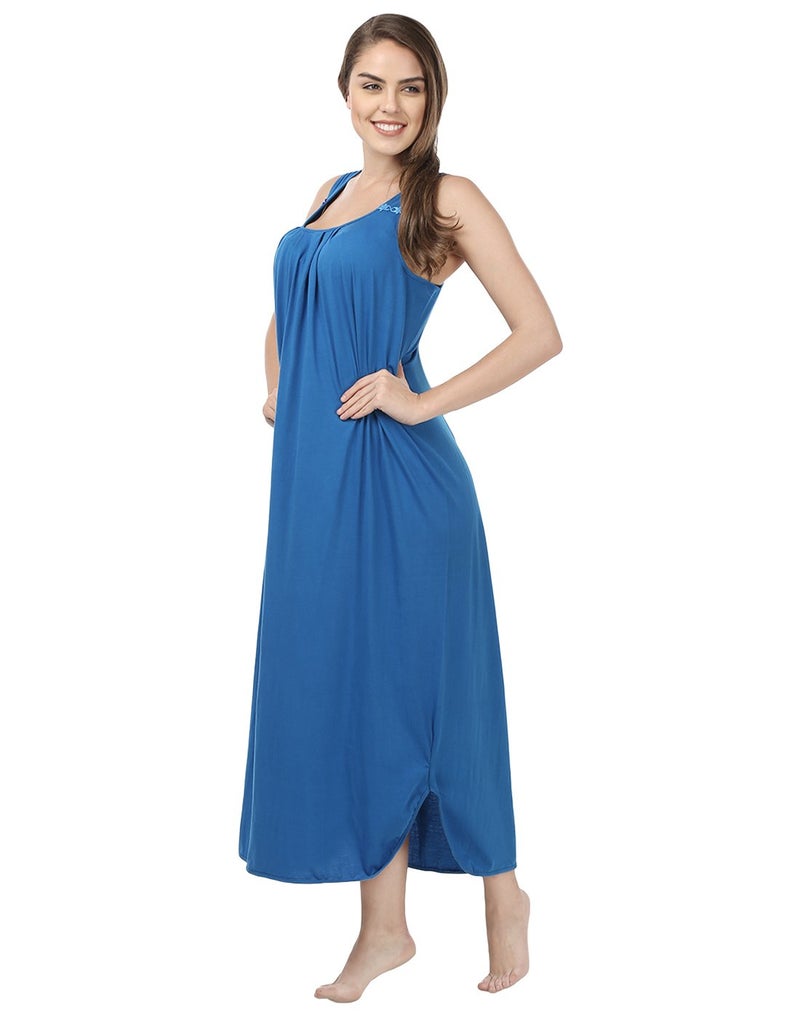 BLAZON Women's Cotton Hosiery Solid Maxi Nighty Slip (Pack of 2 11003 BLUEVIOLET_Royal_Blue_XXL_Blueviolet_Royal_Blue_XX-Large) - Image 3