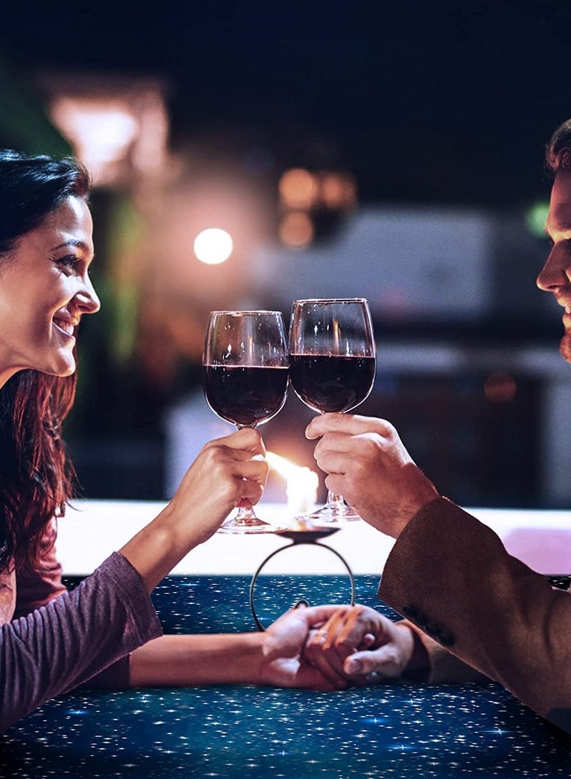 Barakah Tablecloth Space, Plastic Galaxy Table Cloth All Printed Starry Sky, Waterproof Oil Proof Galaxy Party Tablecloth Star Tablecloth 2 Pack 54'' x 108'' - Image 5