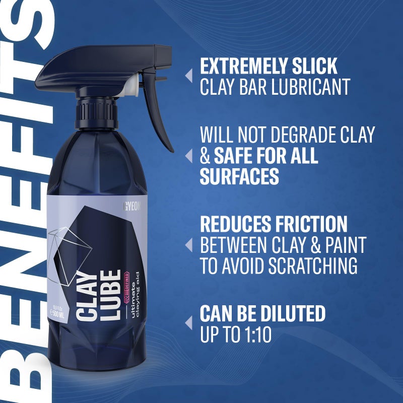Gyeon ClayLube Ultra Slick Clay Lubricant for Ceramic Coating Prep â€“ Slip Booster for Clay Mitt Bar Discs Enhances Paint Correction Gloss Hydrophobic Protection Surface Refinement - Image 2