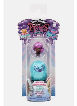 2Pcs Hatchimals Mini Pixies Glitter Angel, Light Blue Combo