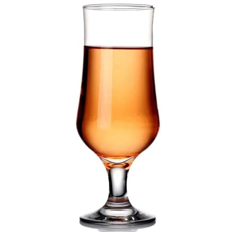 ROSEFINCH Glass Hurricane Pina Colada Cocktail Mocktail Glasses Set of 2 350 ml Transparent - Image 5