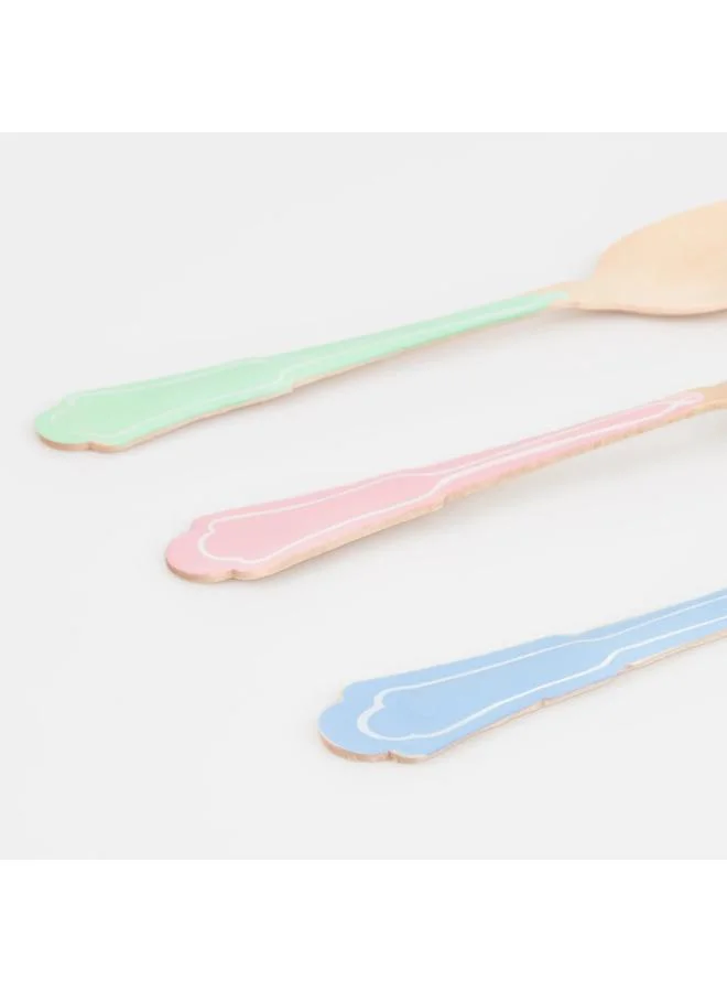 Meri Meri  Elegant Mixed Colour Wooden Cutlery Set  | Best Price UAE