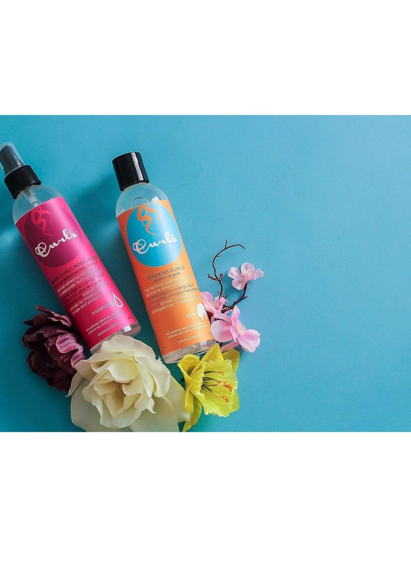 Curls Curls Goddess Botanical Gel - Fights Frizz & Defines Great For Humid Climates - Set and Keep Hair In Place - No Sulfates or Parabens - For All Types, 8 Fl Oz  - Image 4