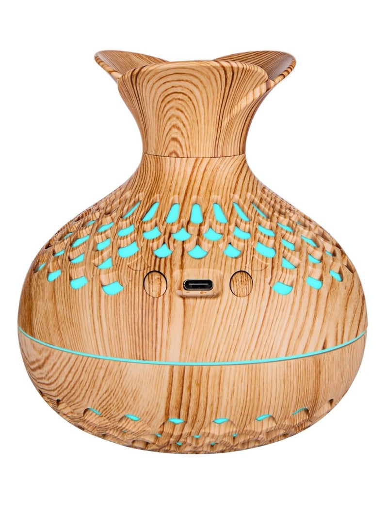 DIGI CORE Essential Oil Aroma Diffuser 300ML Aromatherapy Diffuser With Multi Color Changing Lights Cool Mist Humidifier With Auto Shut-Off Function Air humidifier Diffuser For Home Bedroom Office - Image 1