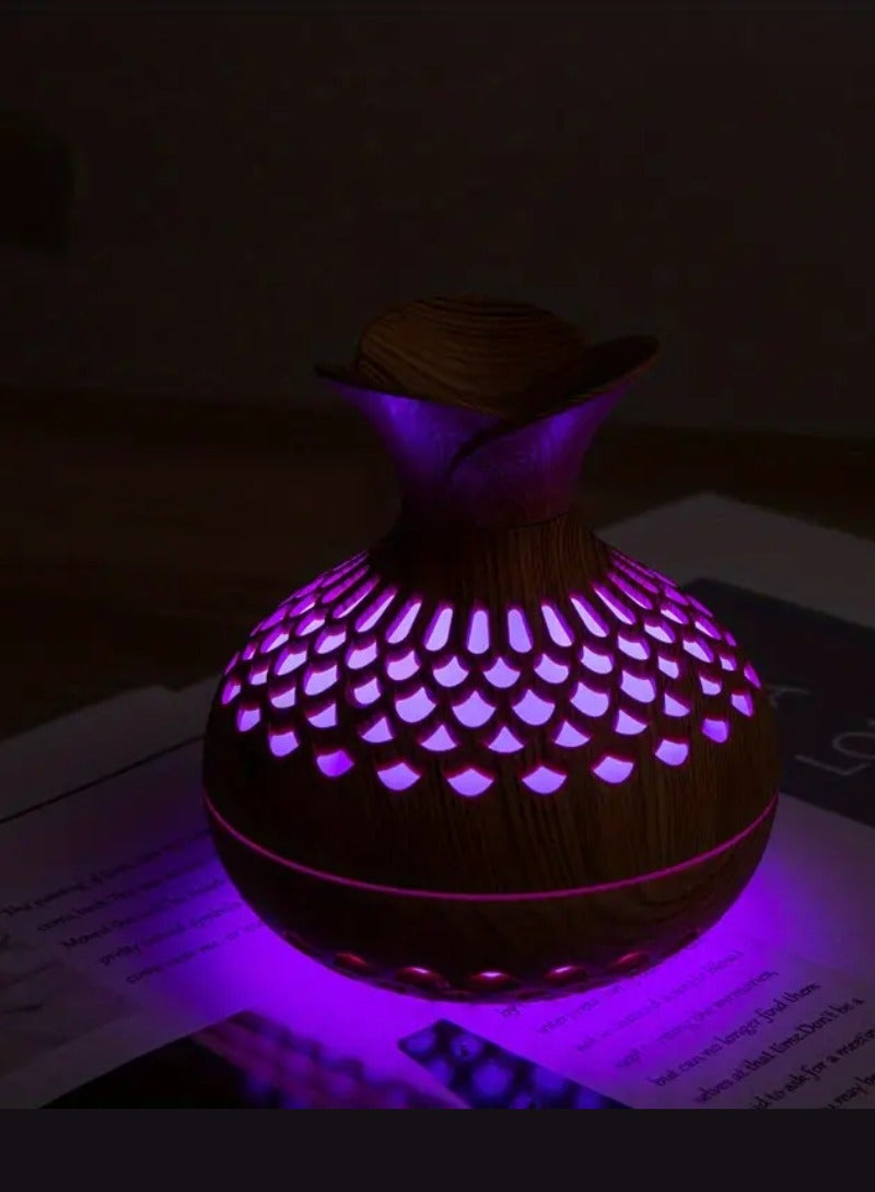 DIGI CORE Essential Oil Aroma Diffuser 300ML Aromatherapy Diffuser With Multi Color Changing Lights Cool Mist Humidifier With Auto Shut-Off Function Air humidifier Diffuser For Home Bedroom Office - Image 5