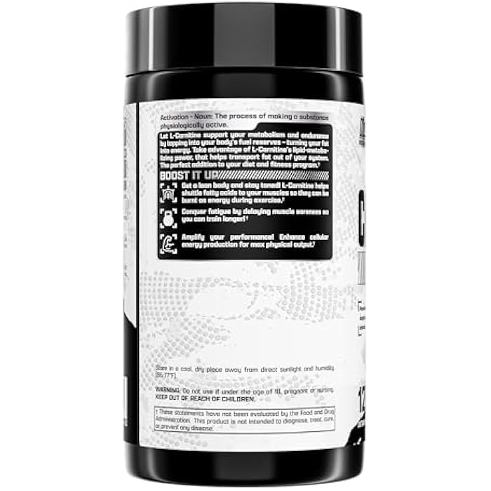 Nutrex Research Lipo-6 L Carnitine 1000mg | Pure L-Carnitine Tartrate Supports Fat Metabolism, Energy, Stimulant Free Weight Management Supplement, Keto Friendly - 120 Capsules - Image 3