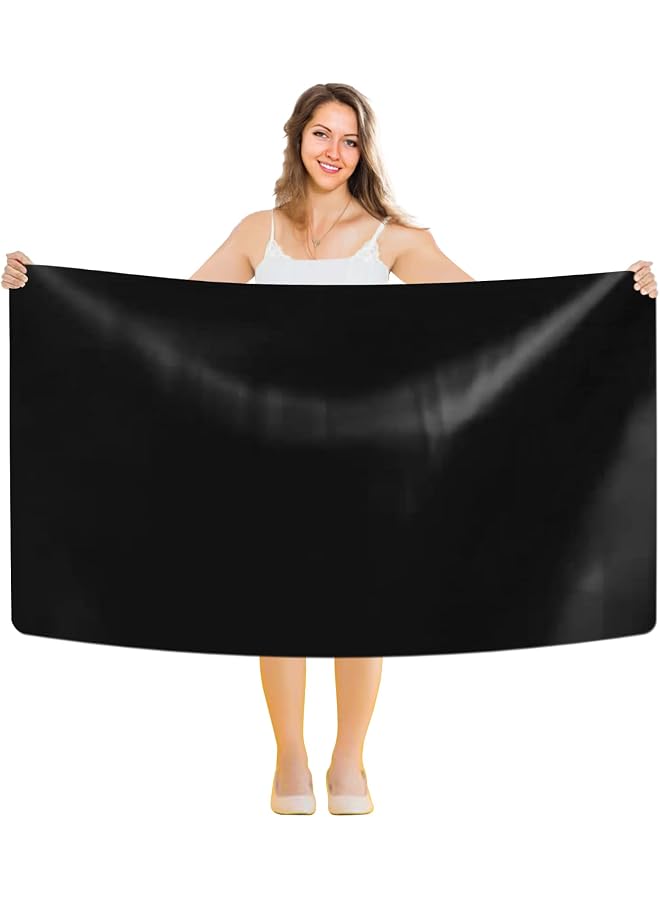 S-TOP 36x24 Inch Extra Large Silicone Table Protector Craft Mat for Painting, Clay, Projects, Arts and Crafts, Soldering and Resin. (Black) - Image 1