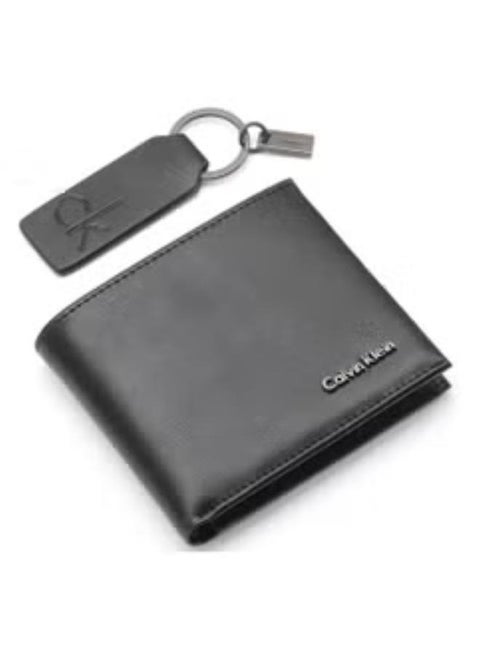 Calvin Klein Wallet & Keychain Set For Men
