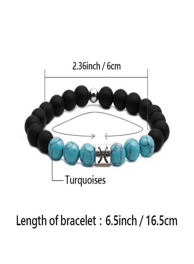 SBI Jewelry Lava Rock Zodiac Bracelets for Pisces Birthday Natural Stone Diffuser Bracelets for Constellation Birthday for Women Jewelry - Image 2