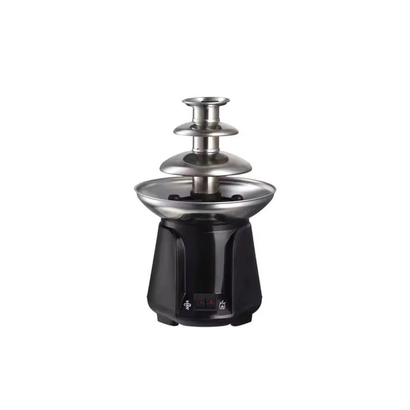 60W Triple Layer Electric Chocolate Fountain – Chocolate Melting and Dispensing Device for Events and Parties – Stainless Steel – Safe Operation and Easy to Clean - Image 1