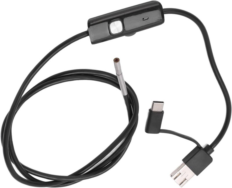 for Industrial Pipeline Maintenance - AN100 3.9 Inspection Camera Endoscope with 3.9mm Lens, 1m Flexible Wire, and 6 LED Lights - IP67 Rated Borescope Compatible with Mobile Phones (Soft Cord 1m) - Image 2