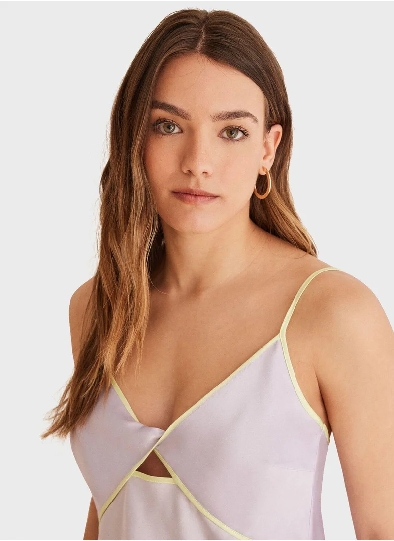 women'secret Cutout Cami Pyjama & Shorts Set