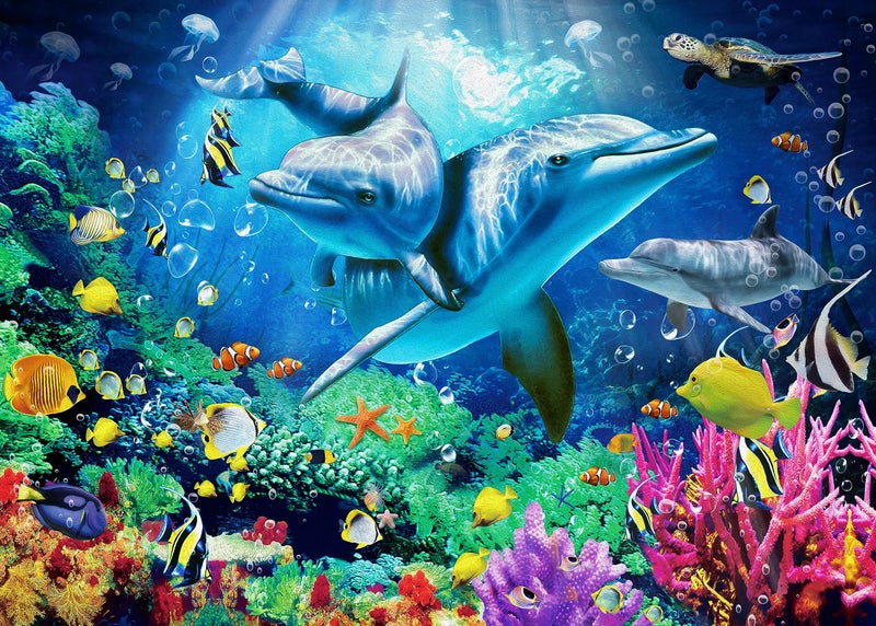 Nattork Jigsaw Puzzles 1000 Pieces for Adults, Families (Sea World) Pieces Fit Together Perfectly - Image 1
