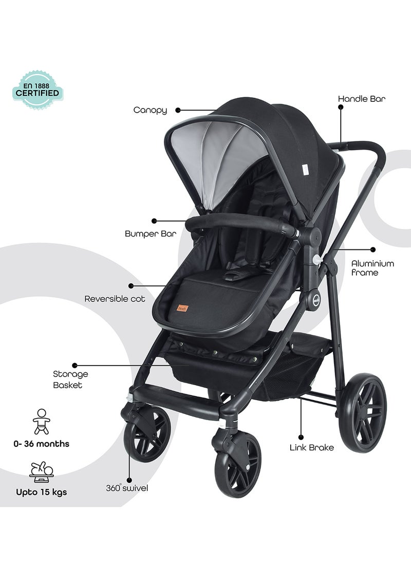 Moon Tres 3 in 1  Travel System -Black - Image 2