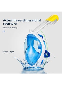 Generic Full Face Diving Mask, 180 Degree Panoramic View Snorkeling Mask, Easy Breathing Swimming Snorkeling Mask with Detachable Sports Camera Holder, Anti-Fog, Anti-Leak, Pancreas  - Image 2