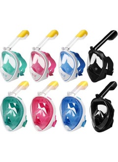Generic Full Face Diving Mask, 180 Degree Panoramic View Snorkeling Mask, Easy Breathing Swimming Snorkeling Mask with Detachable Sports Camera Holder, Anti-Fog, Anti-Leak, Pancreas  - Image 4
