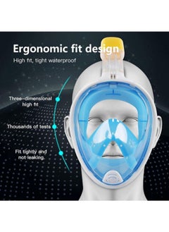 Full Face Diving Mask, 180 Degree Panoramic View Snorkeling Mask, Easy Breathing Swimming Snorkeling Mask with Detachable Sports Camera Holder, Anti-Fog, Anti-Leak, Pancreas - pzsku/Z381435ECA85CC8B726D0Z/45/_/1720296898/64f0bb30-2aa3-4494-b32a-a1301fad9ea1