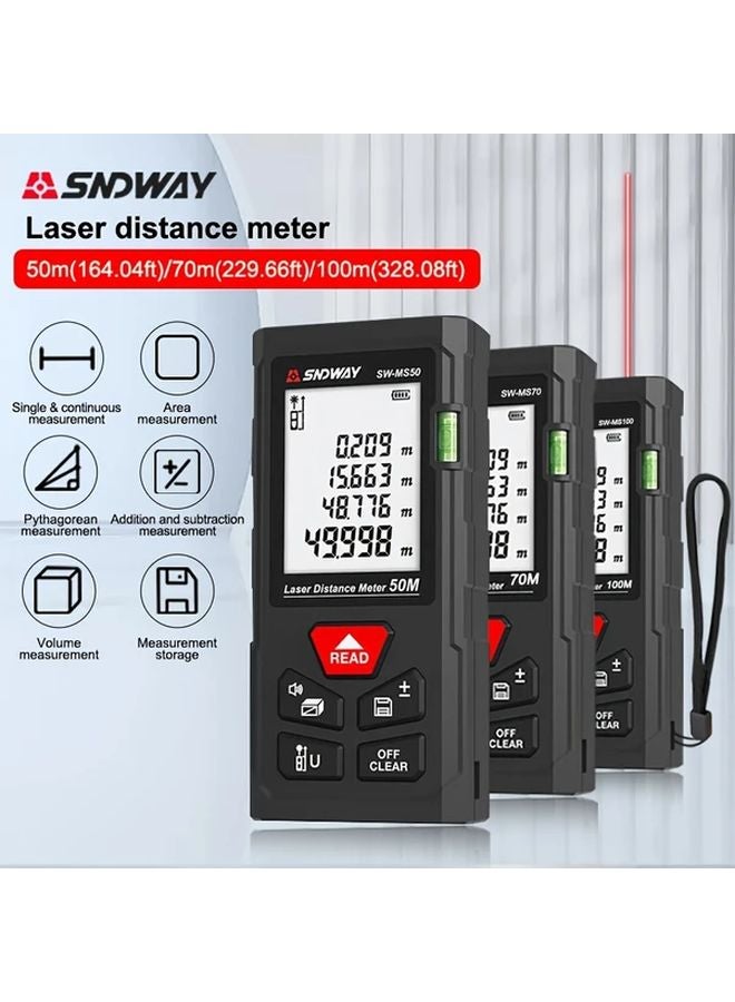 SNDWAY Laser Distance Meter 100m Range 2D 3D Area Volume Measurement Tool - Image 2