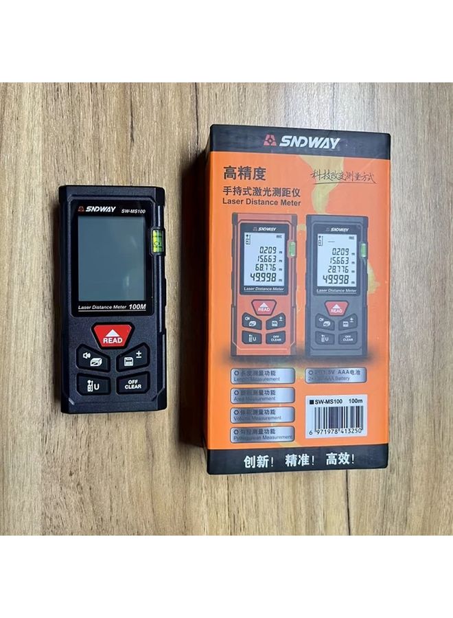 SNDWAY Laser Distance Meter 100m Range 2D 3D Area Volume Measurement Tool - Image 1