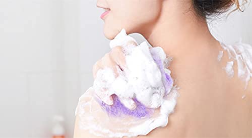 HOME13™ Bath Loofah Sponge Body Scrubber Exfoliating Bath & Shower Sponge For Men & Women (Round Loofah, Pack Of3) - Image 2