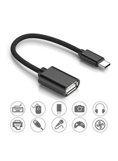 كابل محول USB C 3.1 معدني من النوع C ذكر إلى USB أنثى OTG لمزامنة البيانات