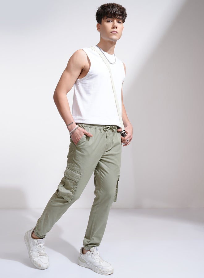 HIGHLANDER Mid Rise Slim Fit Joggers Trousers - Image 2