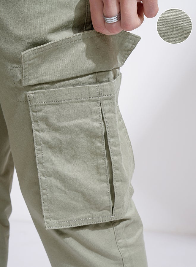 HIGHLANDER Mid Rise Slim Fit Joggers Trousers - Image 5