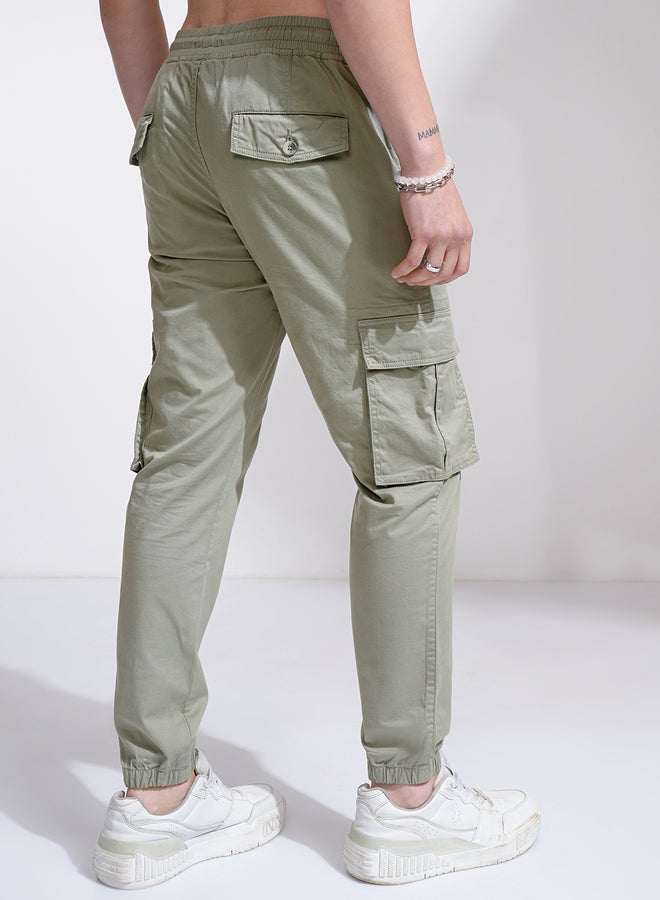 HIGHLANDER Mid Rise Slim Fit Joggers Trousers - Image 3