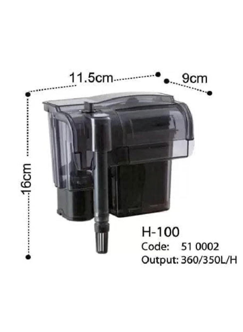 DoPhin PREMIER PLANTS Aquarium Hang on Filter Dophin H100 - Image 3