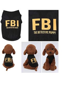 Excefore 4 Pack Puppy Clothes Cat Winter Pet Clothes for Small Dog Boy Summer Shirt for Chihuahua Yorkies Male Pet Outfits Cat Clothing Black Security Vest Funny Apparel T-Shirt Vest Gift  - Image 4