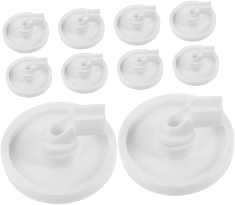 بكرات الرف السفلي لغسالة الصحون 10 قطع قطع غيار لحركة سلسة وسهلة التركيب - Image 1