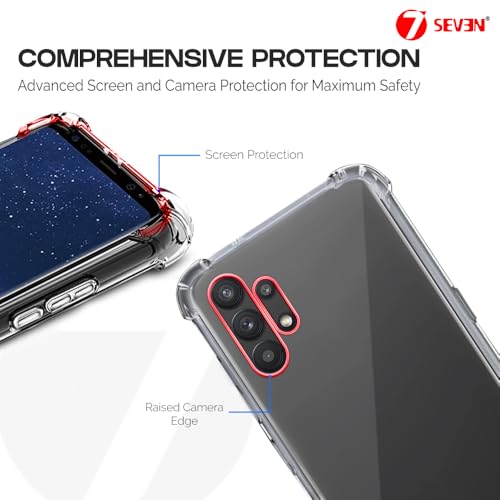 7-Seven 7SEVEN® Back Cover for Samsung Galaxy M32 5G Transparent Mobile Back Case Shock Proof Design Camera Edges Protection Crystal Clear Phone Case Silicon Soft TPU and Flexible Bumper Phone Cover - Image 4