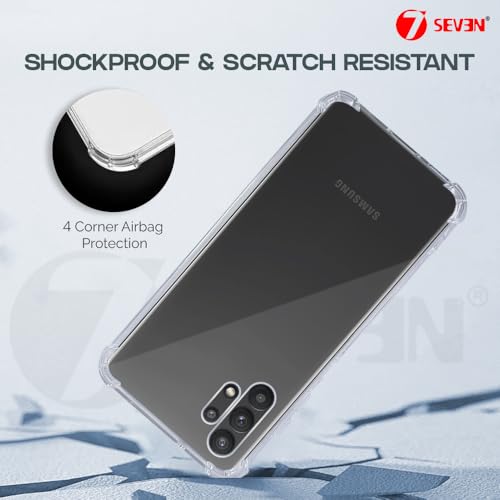7-Seven 7SEVEN® Back Cover for Samsung Galaxy M32 5G Transparent Mobile Back Case Shock Proof Design Camera Edges Protection Crystal Clear Phone Case Silicon Soft TPU and Flexible Bumper Phone Cover - Image 3
