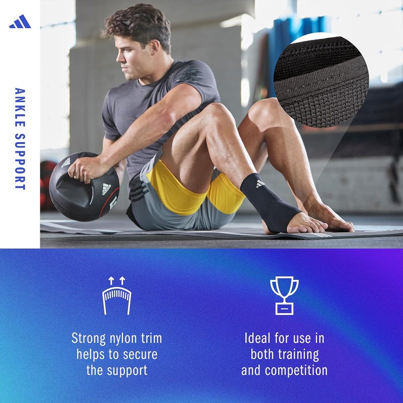 adidas Ankle Support, Black, Medium - Image 3