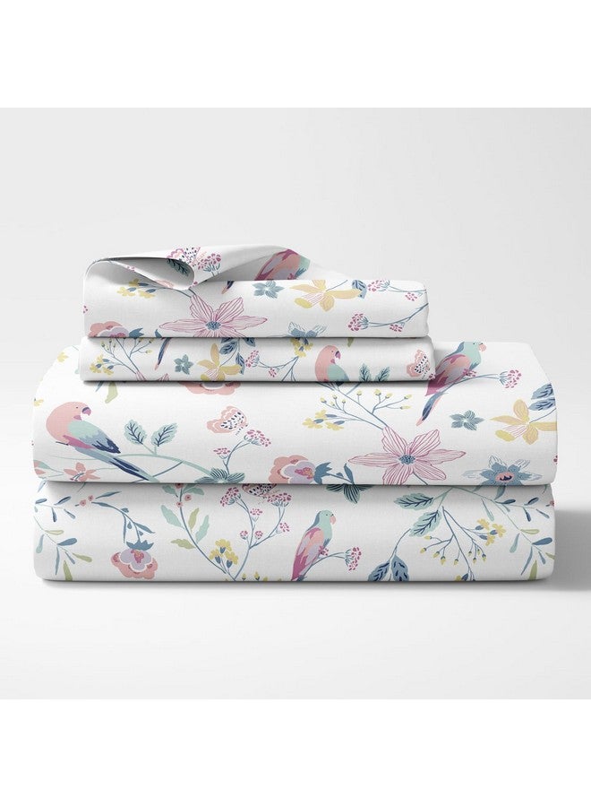 Haus & Kinder 100% Cotton Bedsheets for King Size Bed,186 TC Soft Cotton Bed Sheet for Double Bed, King Size Bed Sheet with 2 Pillow Covers-Exotic Wings Bedsheet - Image 3