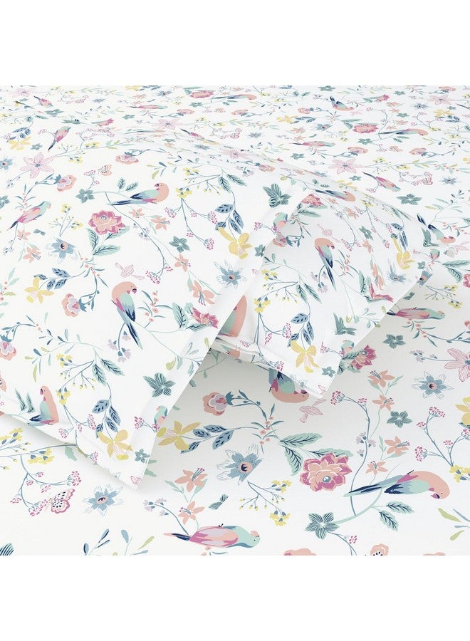 Haus & Kinder 100% Cotton Bedsheets for King Size Bed,186 TC Soft Cotton Bed Sheet for Double Bed, King Size Bed Sheet with 2 Pillow Covers-Exotic Wings Bedsheet - Image 2