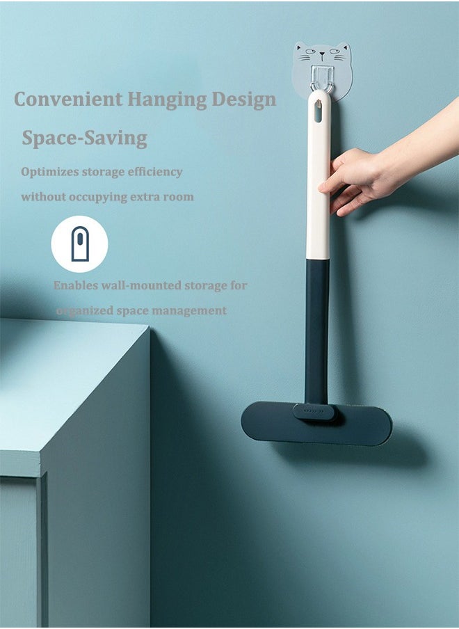 Hongyu No Need To Disassemble And Wash Long Handle Window Screen Brush Cleaner, Double-Sided Dust Removal Tool Cleaner, Wet And Dry Dual-Purpose Window Cleaning Scraper, 21CM Wide Head Multi-Surface Cleaning Brush  - Image 5