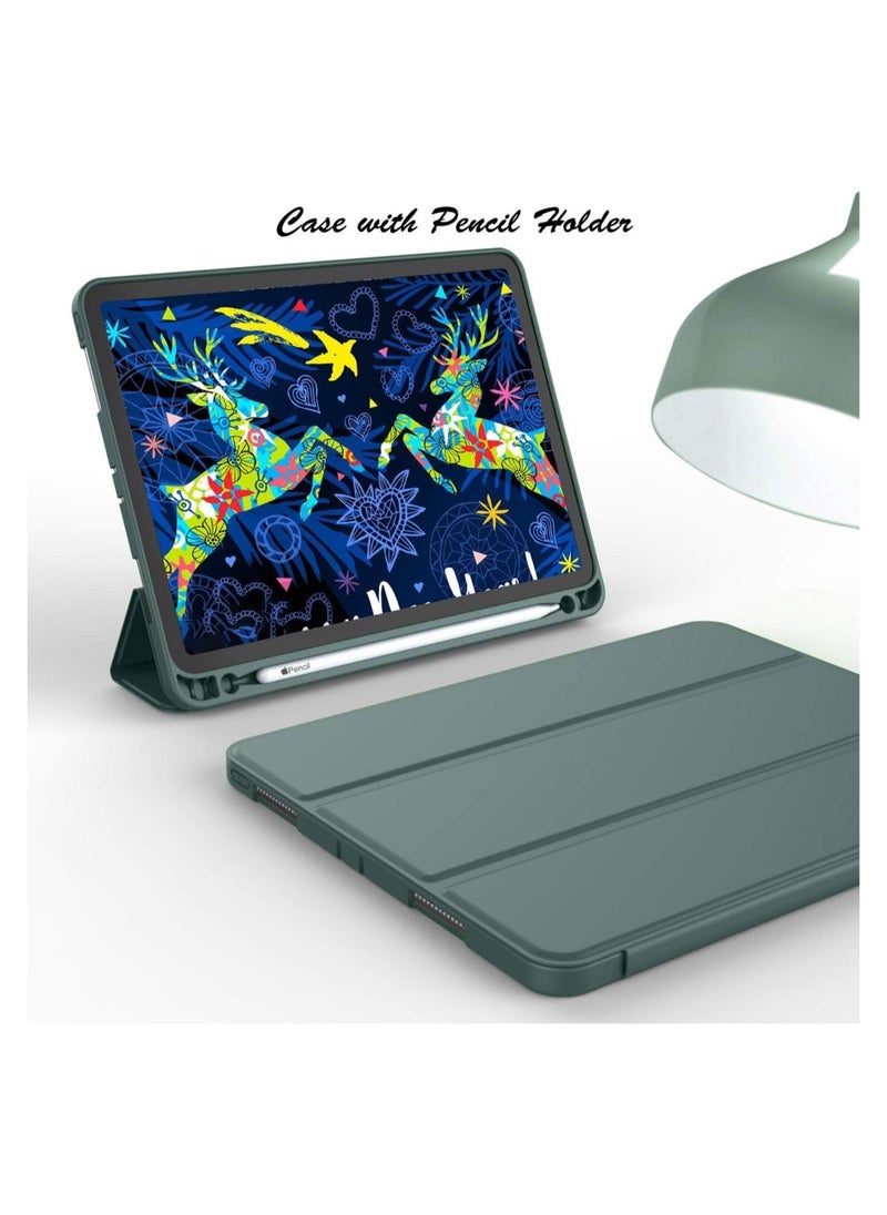 HuHa - iPad Pro 12.9 Case 2020 with Pencil Holder (4th Generation), Premium Protective Case Cover with Soft TPU Back and Auto Sleep/Wake Feature for 2020/2018 - Image 1